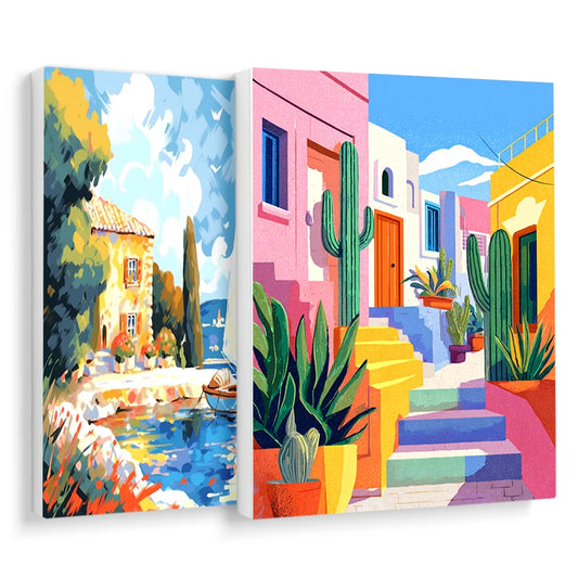 Malen nach Zahlen Set für Erwachsene Landschaft Leinwand Kunst 40x50 bis 60x75 cm