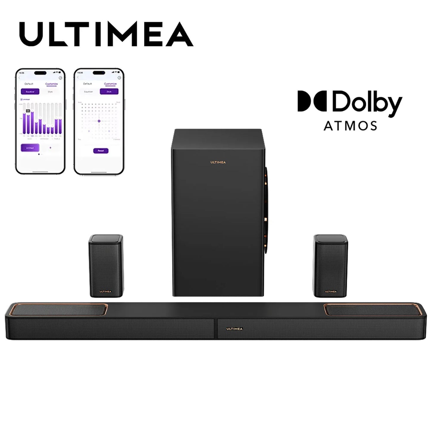 ULTIMEA Skywave F40 Boom 5.1.2ch Soundbar mit Dolby Atmos für TV