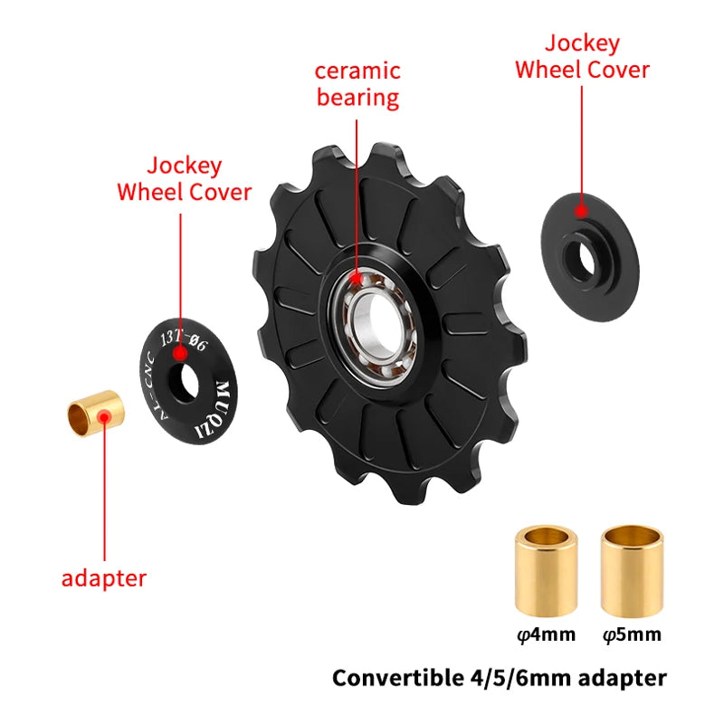Keramik Riemenscheibe Fahrrad Schaltwerk 7-11 Gang Bike Tuning Upgrade
