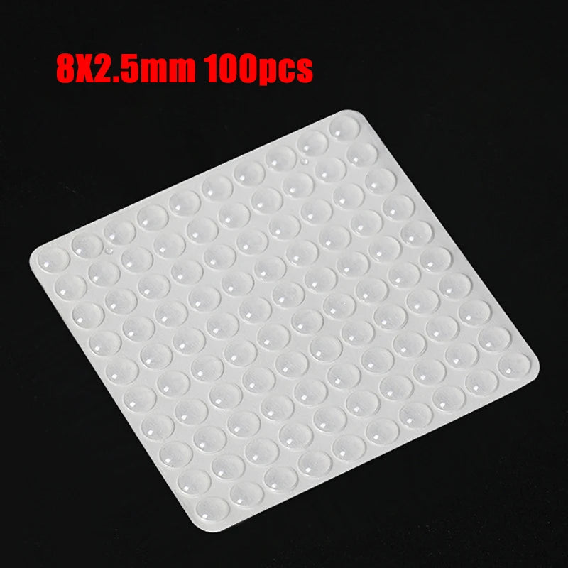 Transparenter Gummi Türstopper selbstklebend Wandschutz Schrankschalldämpfer