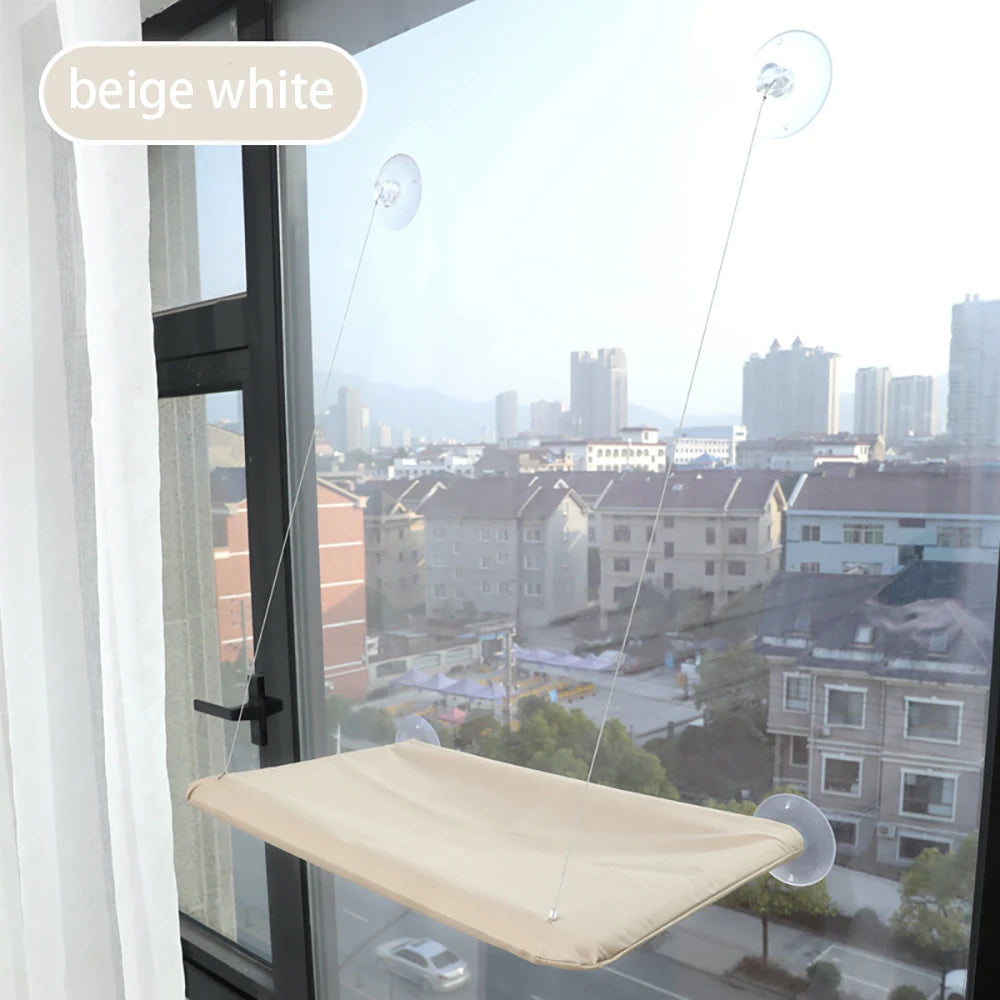 Katzenhängematte bis 20 kg, bequemes Katzenbett für sonnige Fenster