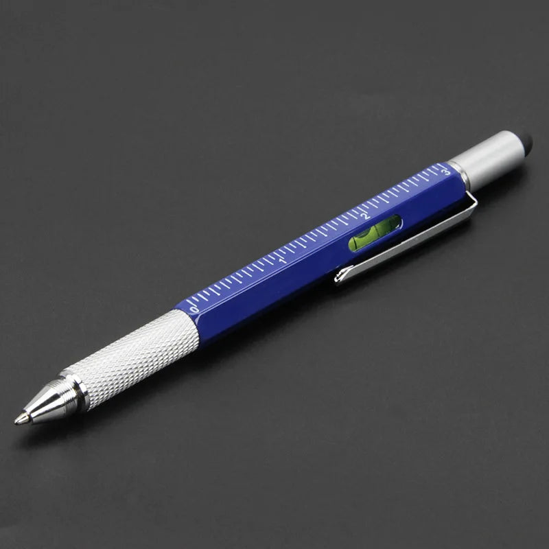7-in-1 Multifunktions Kugelschreiber mit Touchpen Schraubendreher Lineal