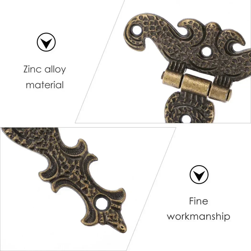 2er Set Antike Möbel Scharniere aus Bronze Zinklegierung langlebig