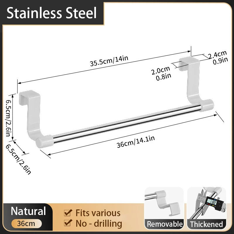Edelstahl Handtuchhalter für Küche Bad – Unter Waschbecken Organizer