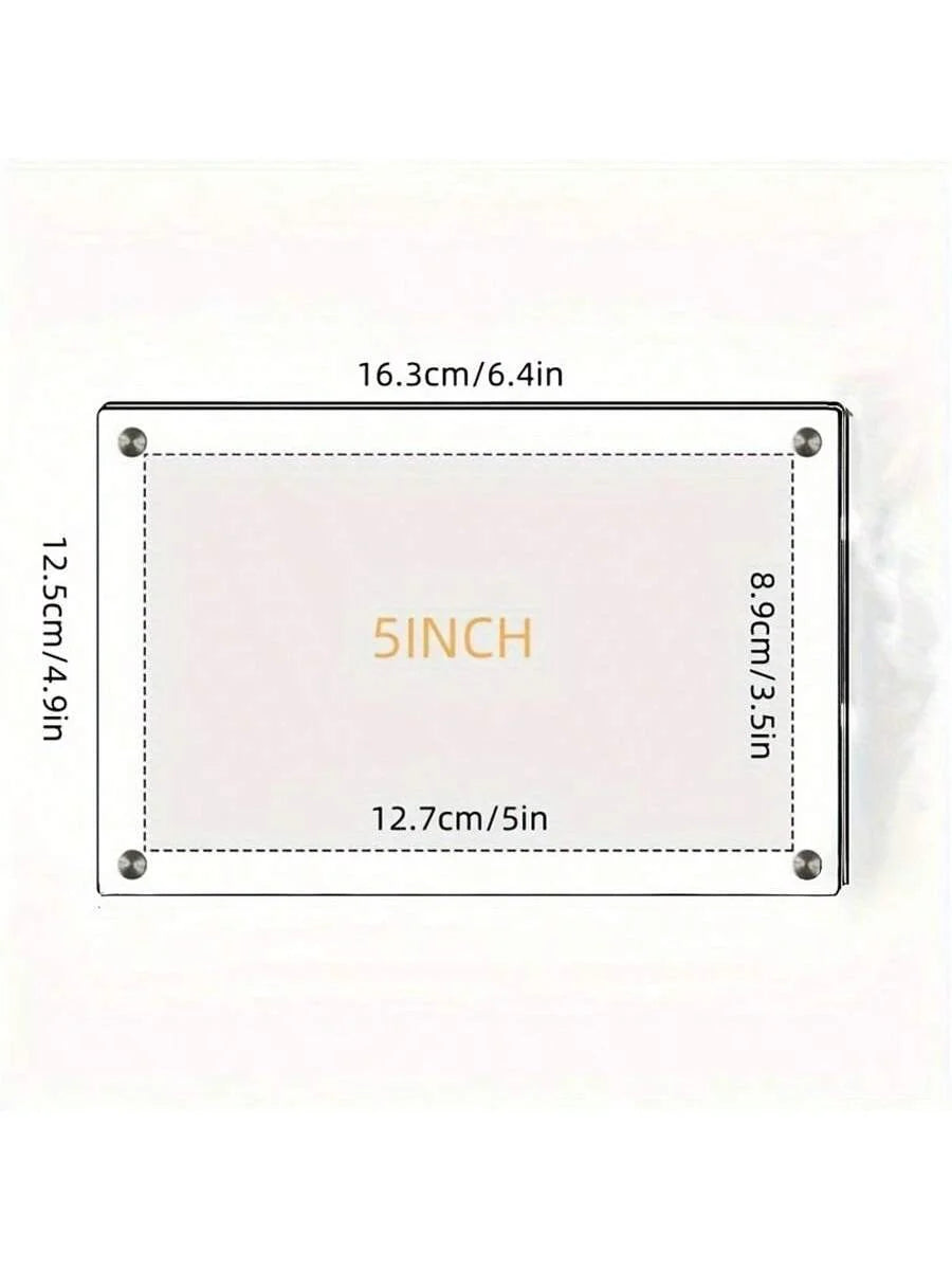 Transparenter Acryl Bilderrahmen für Foto, Postkarte, Poster (Wand & Tisch)