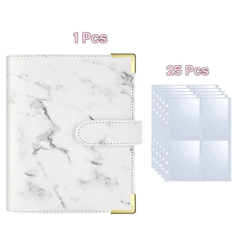 A5 Loseblatt Fotokarten Binder mit 25 Seiten für Kpop Idolkarten Sammlung