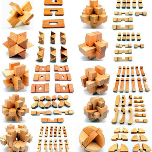 Holz 3D Puzzle Gehirnförderndes Lernspielzeug
