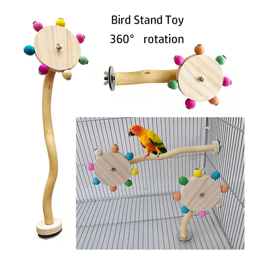 Interaktives Papagei Vogel Spielzeug Rotierende Windmühle Puzzle Spiel