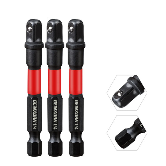 1/4 Zoll Schlagschrauber Adapter Set für Bohrmaschinen – Drehmoment Verlängerung