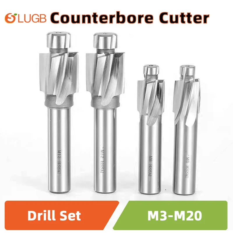 Präziser 4-Schneider Senkerfräser HSS M3–M20 für saubere Metallbohrungen