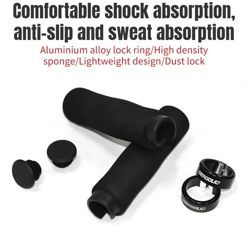 Ultraleichte weiche MTB Fahrradgriffe mit Anti-Rutsch und Staubschutz 13 cm