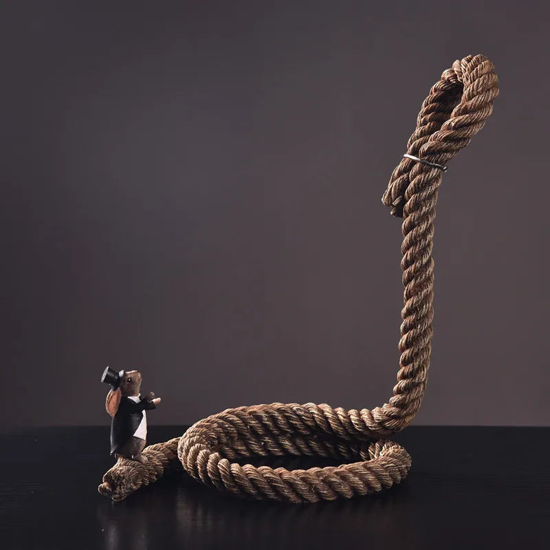 Kreatives Seil Weinregal als stilvolle Wohn und Bardekoration