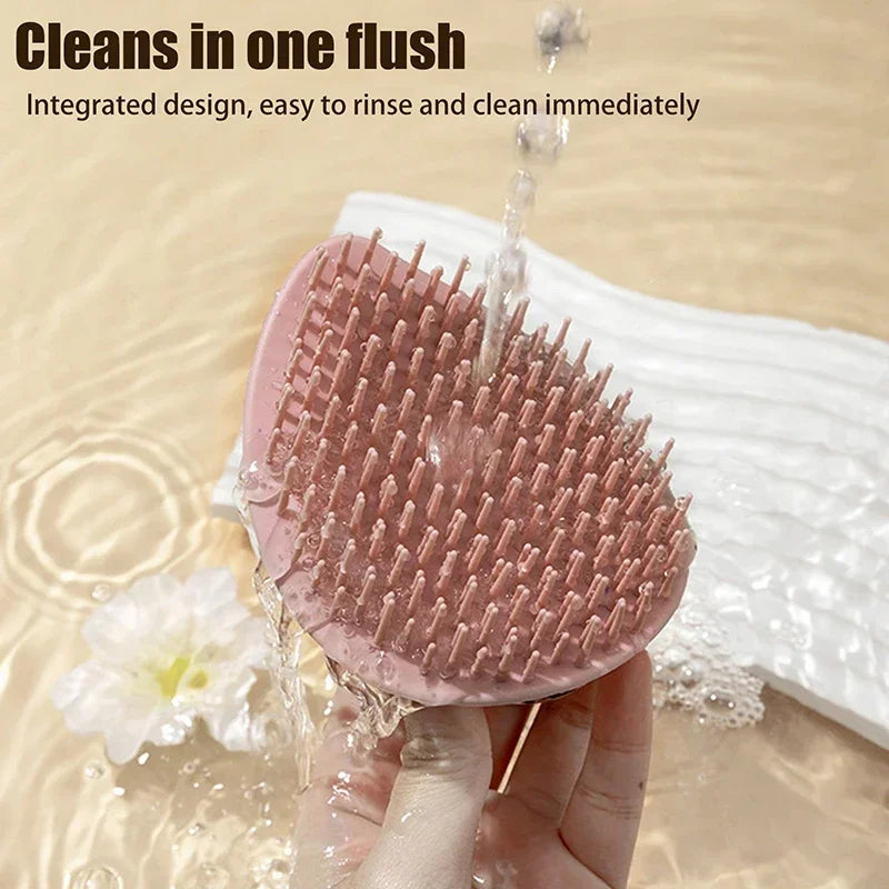 Kopfhaut Massagekamm mit langem Griff für entspannende Reinigung & Pflege