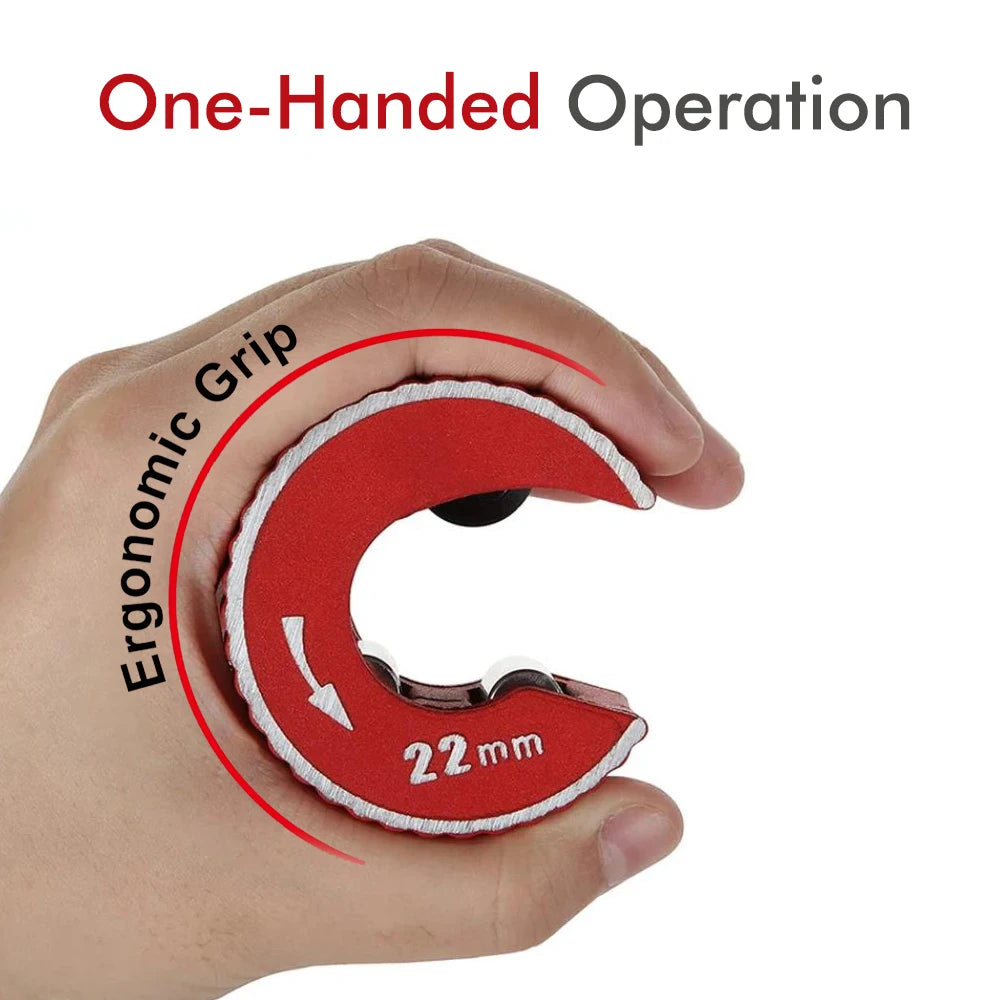 Präziser Rohrschneider: Aluminium, Selbstverriegelung, 15/22/28 cm für Profis