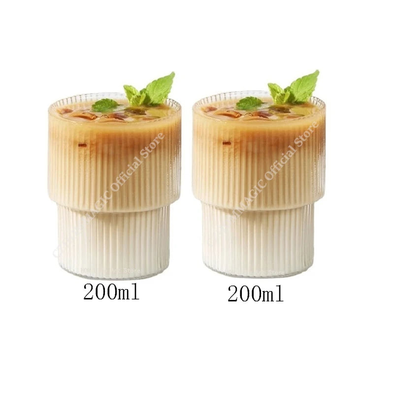 Hitze beständige transparente Kaffeetasse aus Glas für Tee Saft und Milch-Yabubest - Home & More