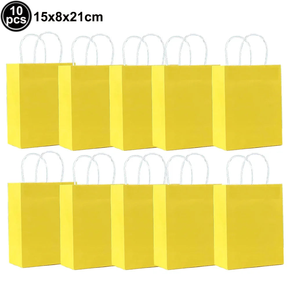 Vielseitige Geschenktüten aus Kraftpapier mit Griffen für Feiern