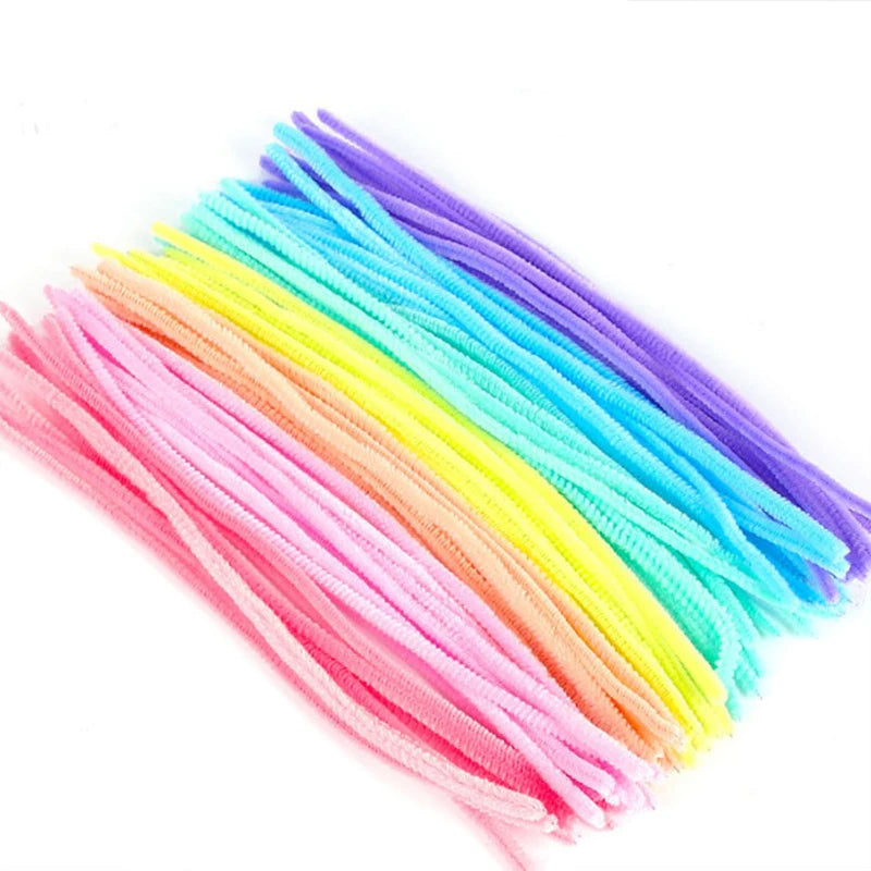 100er Set Bastelstäbchen für Kinder DIY Kreatives Spielzeug Zubehör