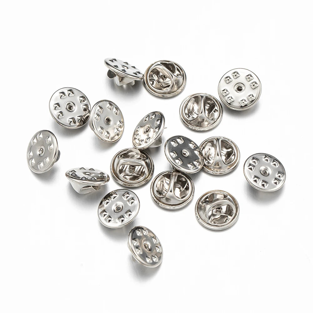 Metall Locking Pin Brosche Abzeichen Halter Verschluss für DIY Schmuck und Handwerk-Yabubest - Home & More