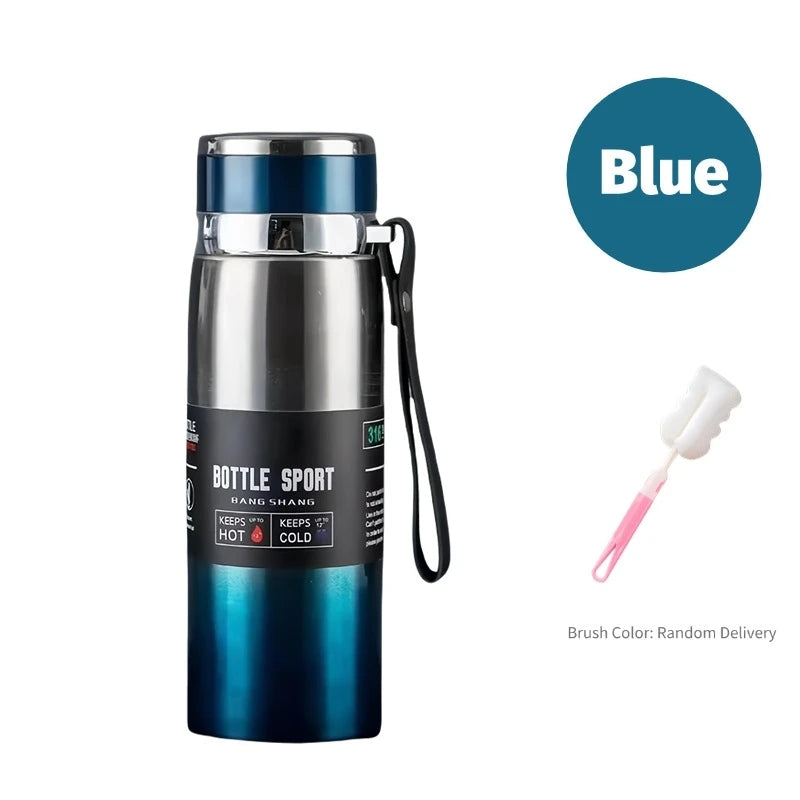 1 l Edelstahl Thermoskanne Isolierflasche für heiße und kalte Getränke