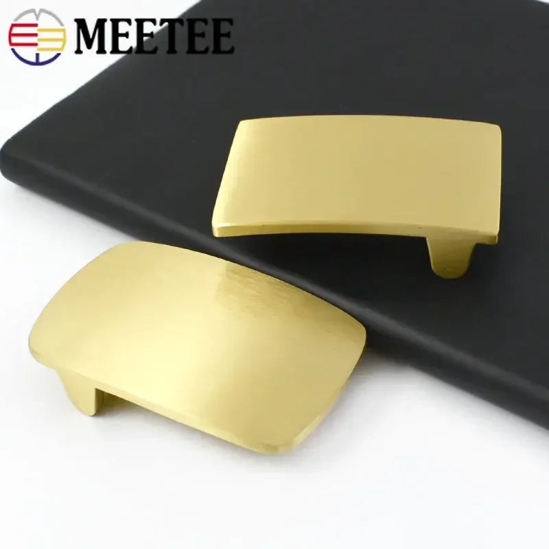 Massive Messing Gürtelschnalle 40mm für Herren Leder DIY Accessoires
