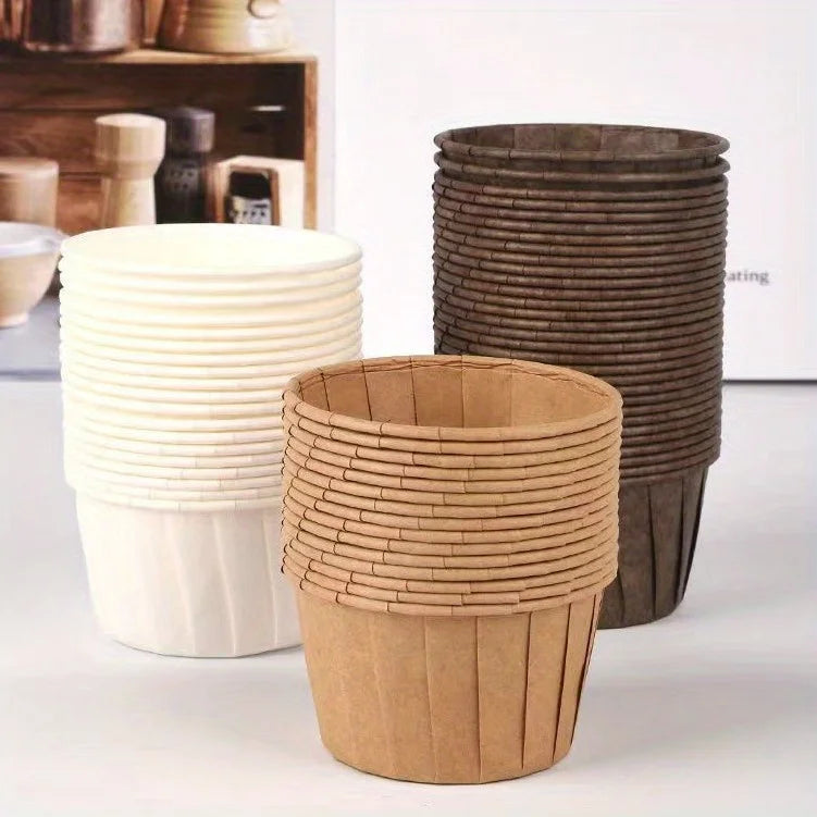 50 hitzebeständige Cupcake Einlagen aus Pappe für Backen