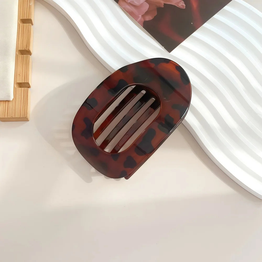 Stylische Haarklammer Leopardenmuster matt für einfachen Halt