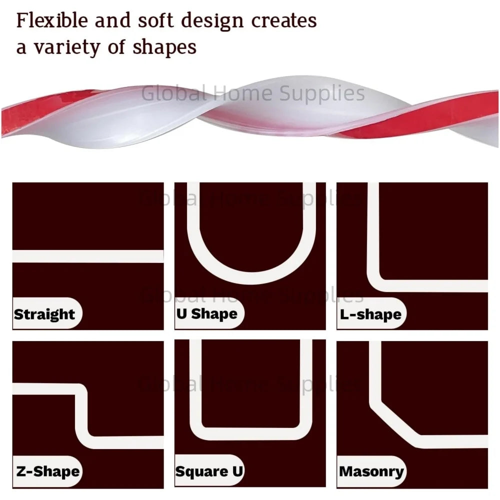 Flexible Duschschwelle für Badezimmer | Wasserschutz & Trennung