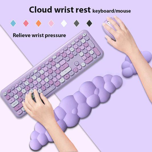 Ergonomisches Mauspad mit weicher Handgelenkauflage rutschfest für Büro