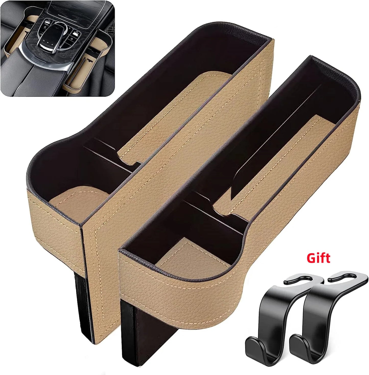 Sitzspalt-Aufbewahrungsbox PU-Leder | Universal Organizer Auto