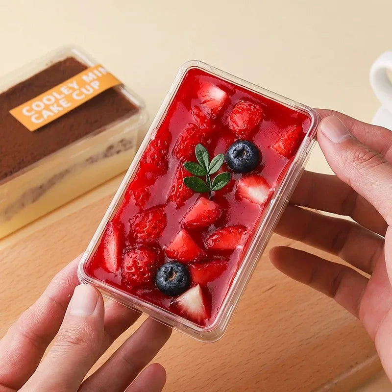 Transparente Einweg Verpackungsbox 280ml mit 20 Stück