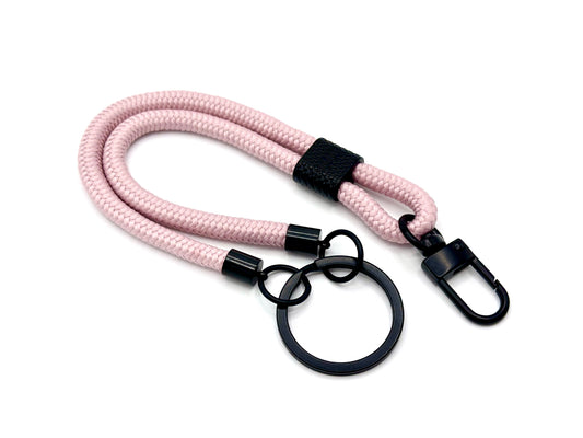 Schlüsselanhänger mit Karabiner und weichem Seil in verschiedenen Farben-29drops