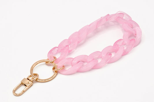 Schlüsselanhänger mit Karabiner Rosa-29drops