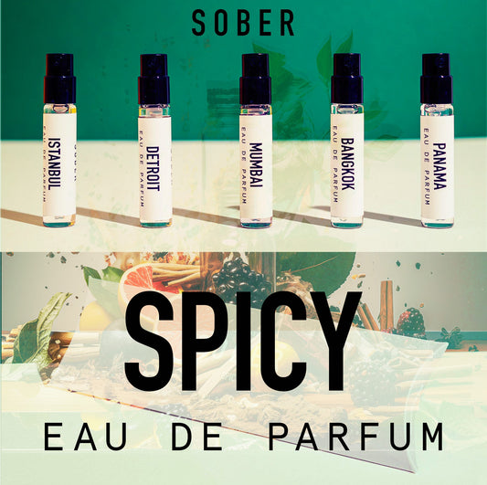 Discovery Set Spicy mit fünf würzigen Unisex Düften zum Ausprobieren-sober