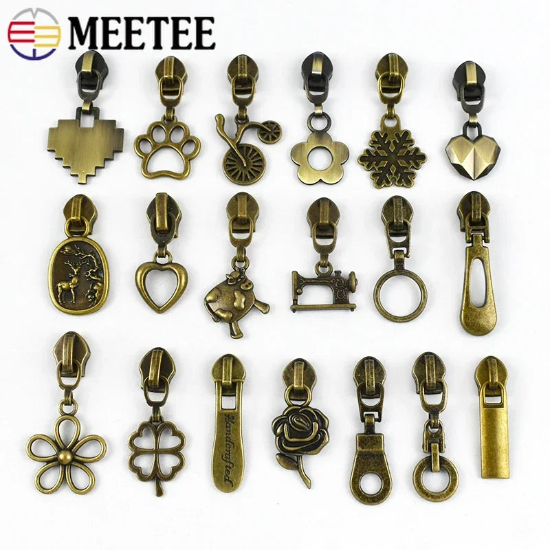 Bronze Reißverschlussschieber für Nylonreißverschlüsse, 5-20 Stück-Yabubest - Home & More