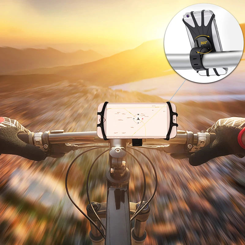 Universal Silikon Fahrrad Motorrad Handyhalterung für GPS Navigation