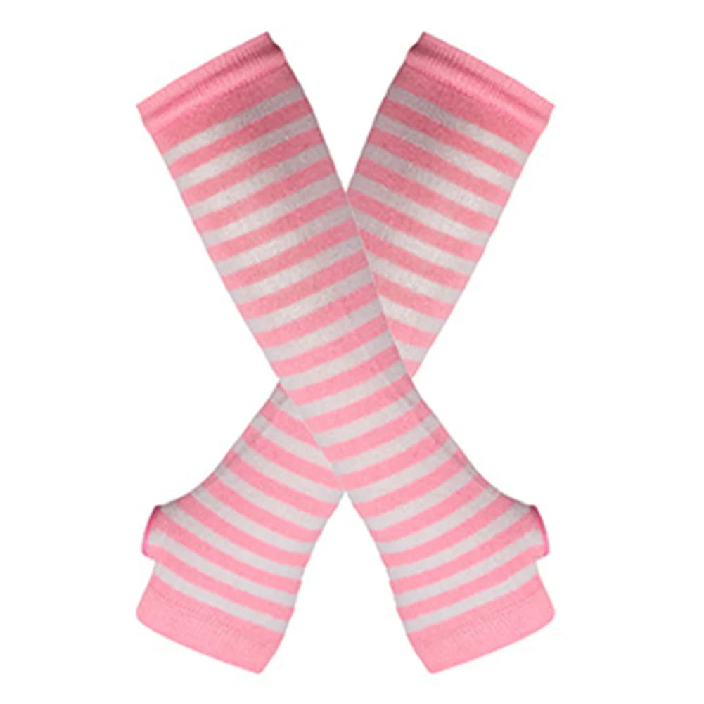 Damen lange Strickhandschuhe fingerlos für Wärme und Flexibilität