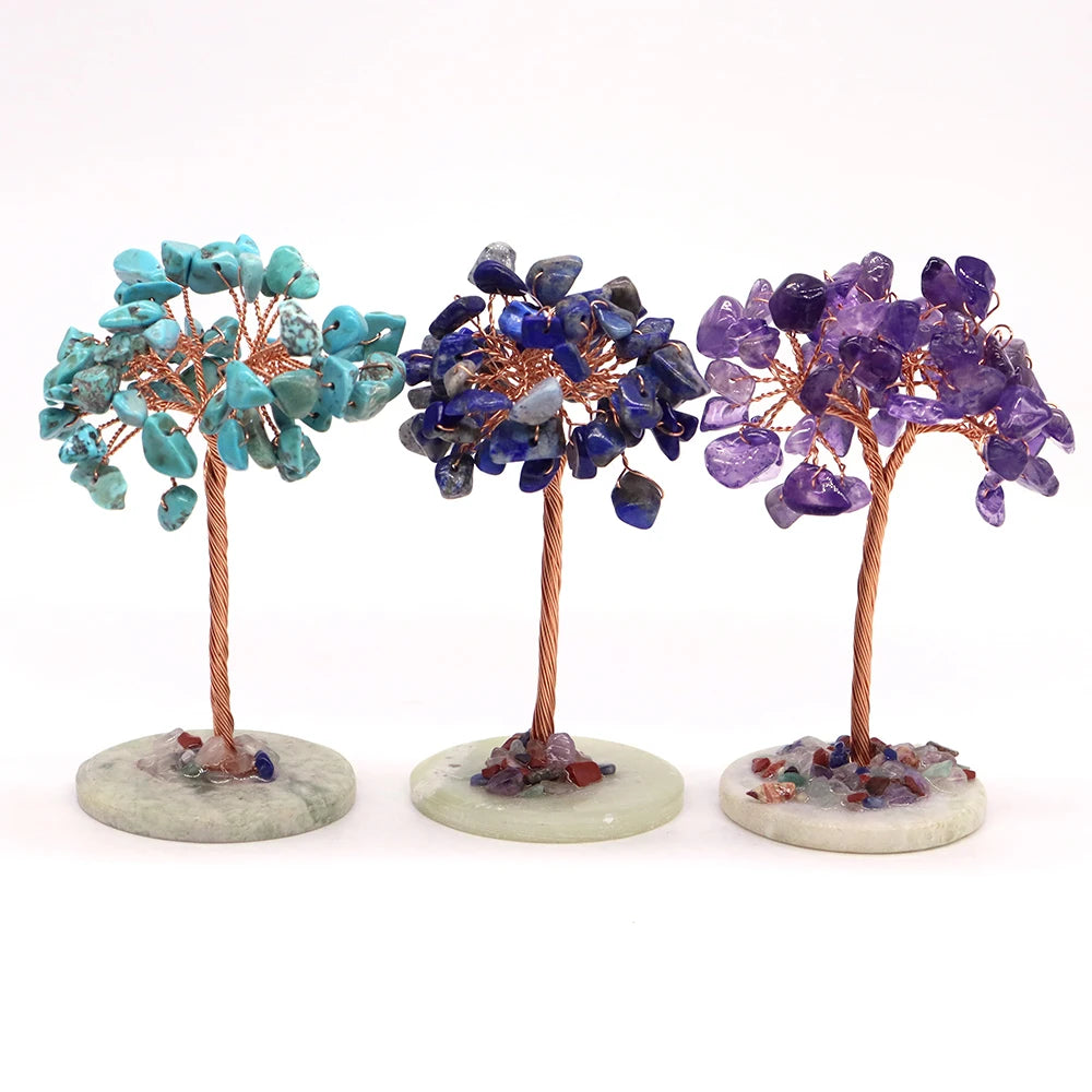 Kristall Achat Geldbaum für Feng Shui und positive Energie im Zuhause