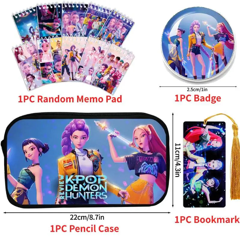 Kpop DHunter Federmäppchen mit großem, mehrschichtigem Stauraum