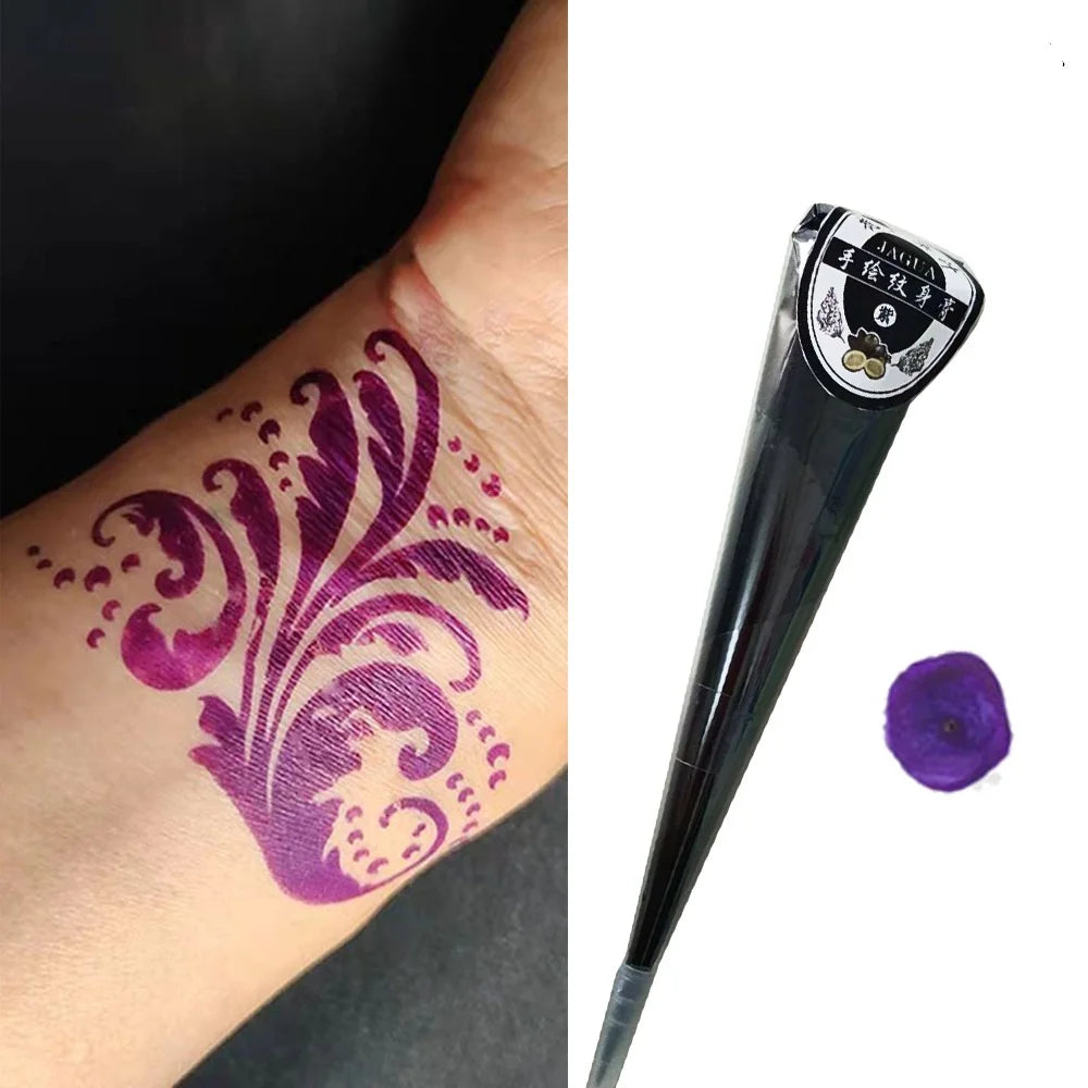 Indische Henna Creme Temporäre Tattoo Paste Semi-permanente Farbe