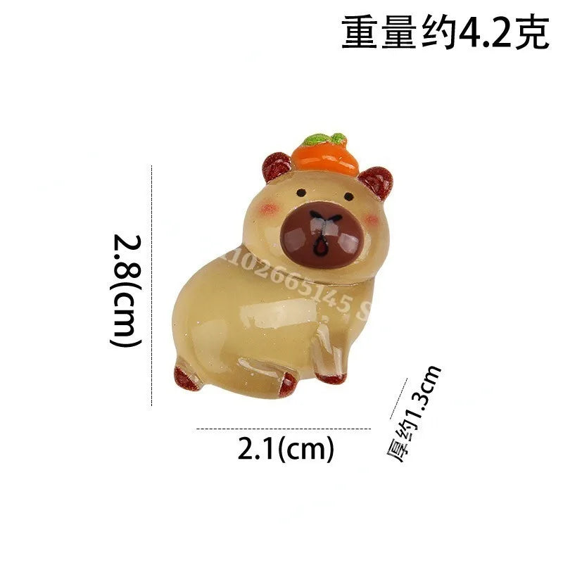 Niedliche Capybara Lunchbox mit A-Z Buchstaben, Single Layer Bento Box