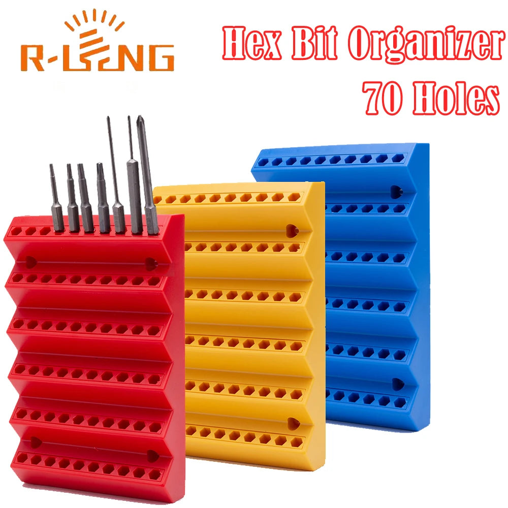 70-Slot Bit-Organizer für 1/4 Zoll Sechskantbits – Ordnung, Schutz - Flexibilität