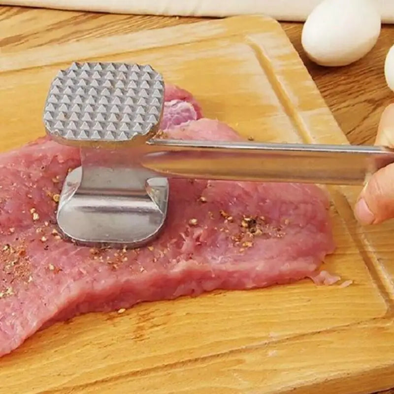 Robuster Edelstahl Fleischklopfer – Saftiges Steak - zartes Geflügel mühelos