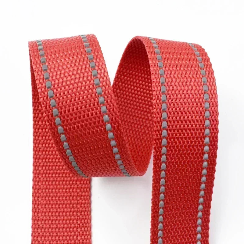 Reflektierendes 25 mm Polyester-Gurtband 5 m für Taschen DIY Hundehalsband