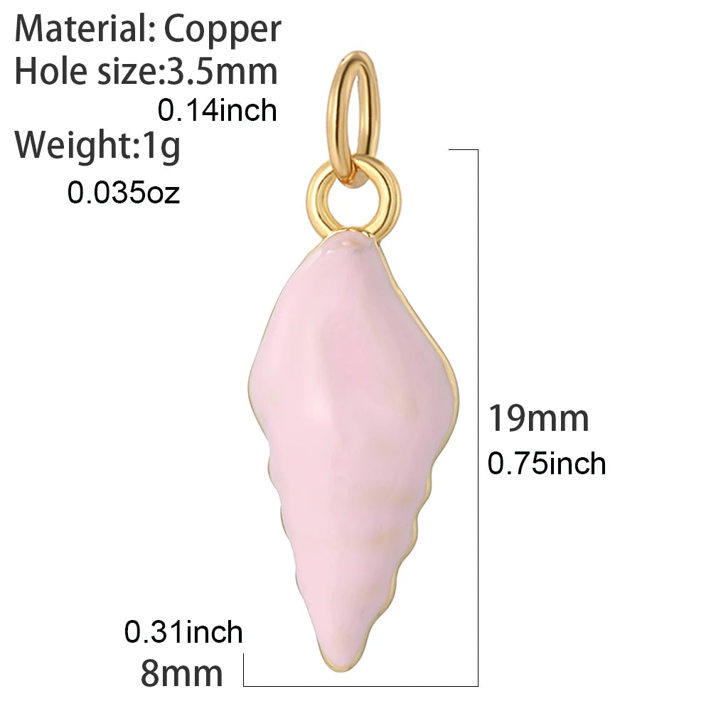 Kreative Anhänger mit Meeresmotiven aus Kupfer und Emaille