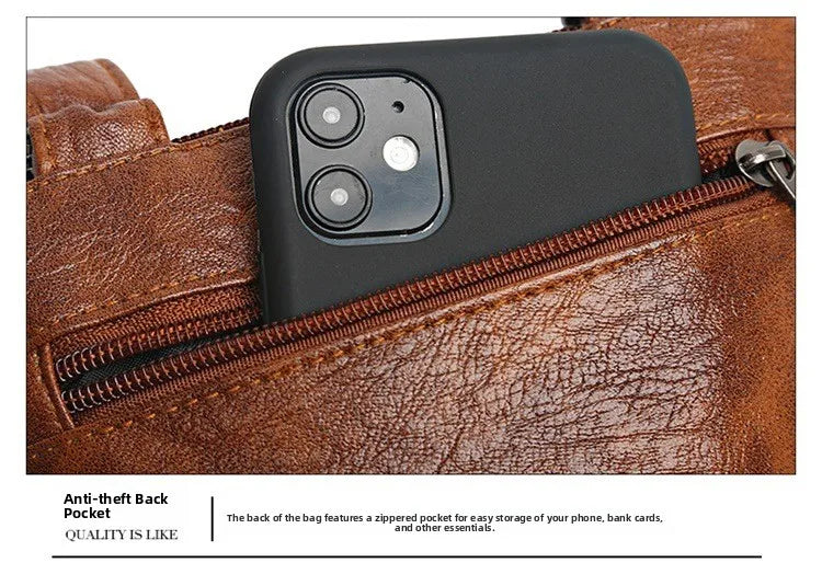 Modische Umhängetasche aus weichem Leder für Damen Handytasche