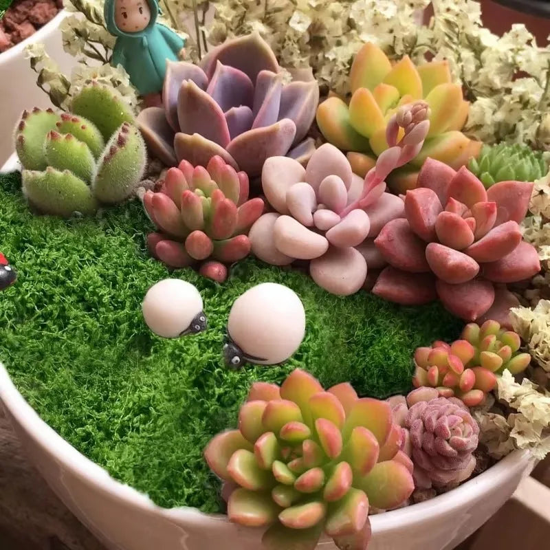 Künstliches Grün Moos für Garten und Dekoration