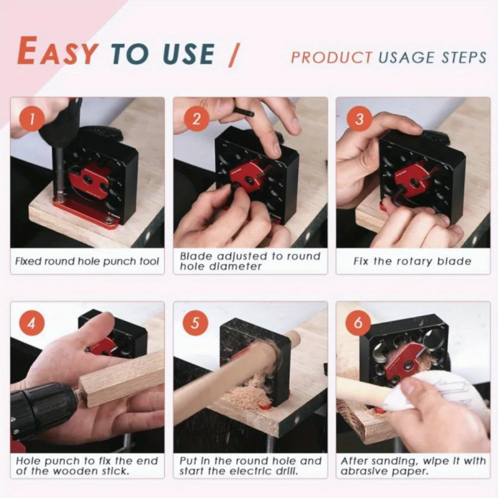 Einstellbarer Dübel Maker Jig 8-20mm für Präzise Holzbearbeitung