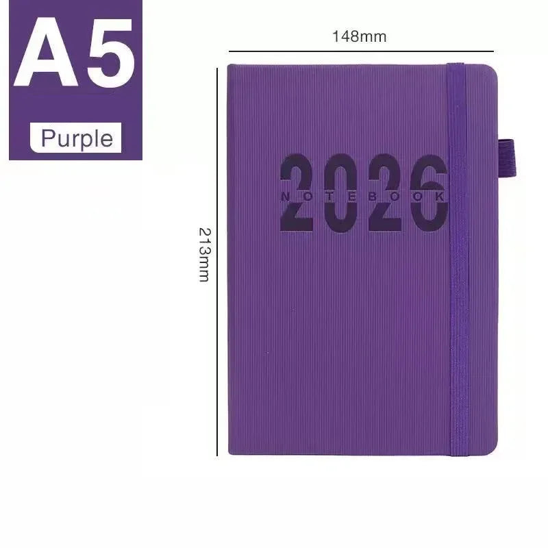 A5 Planer 2026 Notizbuch 400 Seiten – 365 Tage Agenda für Büro Schule