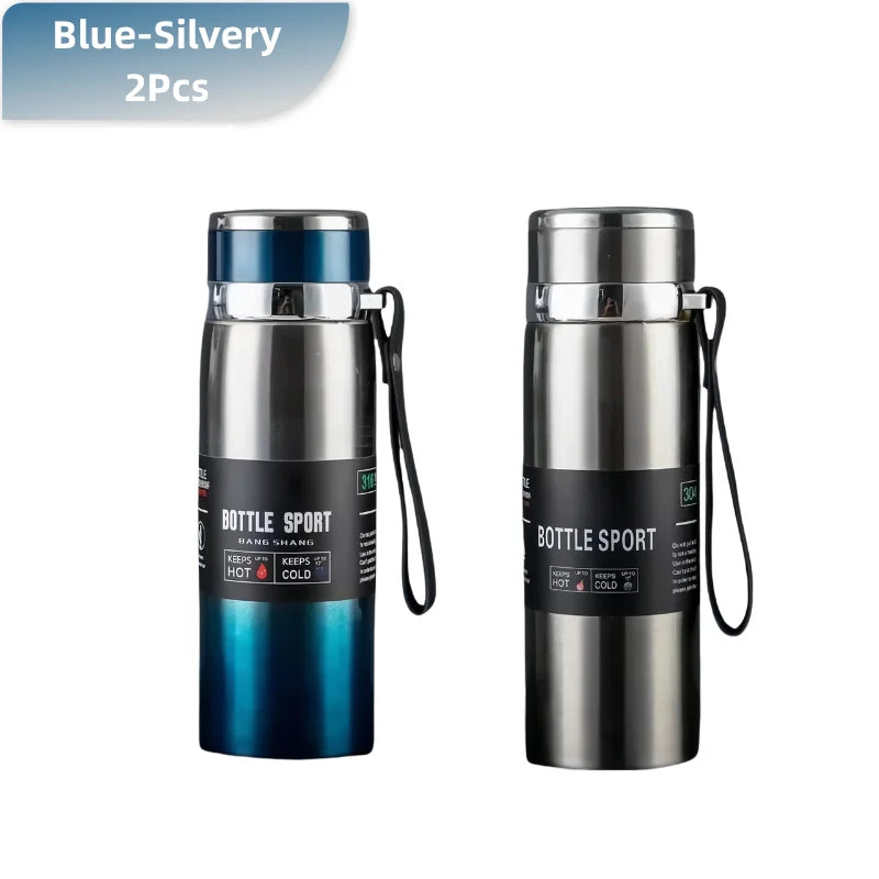 1 l Edelstahl Thermoskanne Isolierflasche für heiße und kalte Getränke