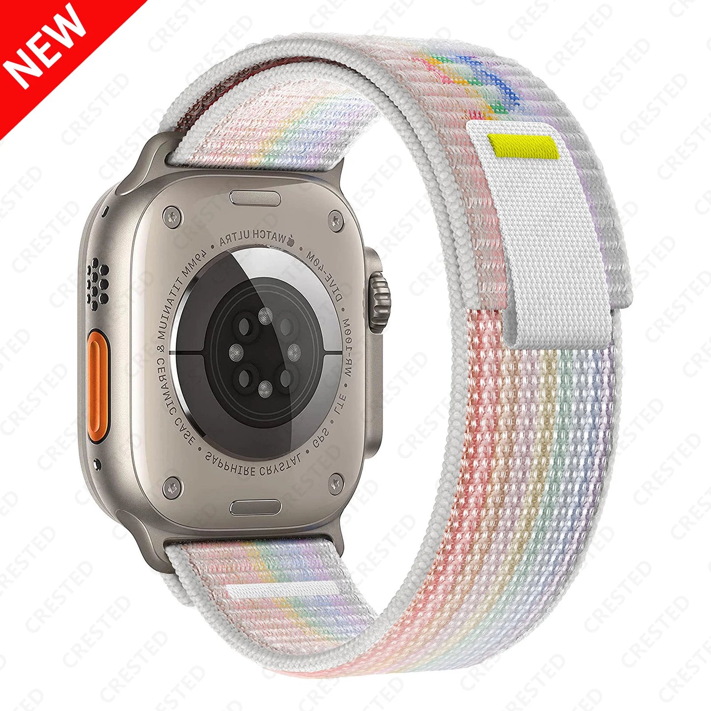 Nylon Trail-Loop Armband kompatibel für Smartwatches 38-49 mm Unisex